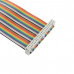 40 Pin Colorful Rainbow GPIO Female to Female Cable 20CM for Raspberry Pi