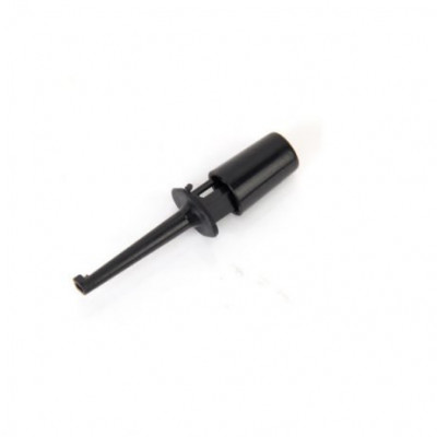 Round Small Single Test Hook Clip Test Probe Black - 43mm Round Small Single Test Hook Clip Test Probe Black - 43mm