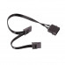 4PIN (Large) IDE 1 Input to 10 SATA Output Hard Disk Power Cord