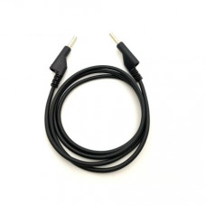 50cm Black Double 4mm Banana Cable 15A