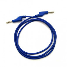 50cm Blue Double 4mm Banana Cable 15A
