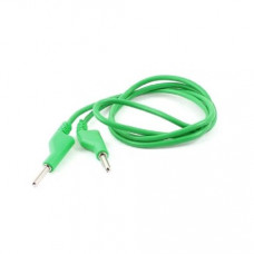 50cm Green Double 4mm Banana Cable 15A