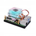 52Pi Low-Profile ICE Tower CPU Cooling Fan Super heat dissipation RGB LED Light for Raspberry Pi 5