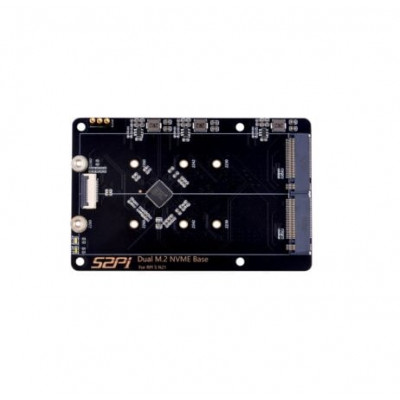 52Pi N21 Dual 2280 NVMe base for Raspberry Pi 5Supprt two 2230/2242/2260/2280 NVMe SSDs 52Pi N21 Dual 2280 NVMe base for Raspberry Pi 5Supprt two 2230/2242/2260/2280 NVMe SSDs