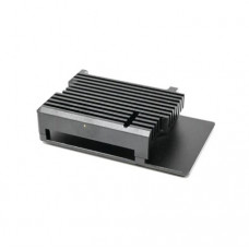 52Pi Raspberry Pi 5 Aluminum Black Case with Built-in Heat Dissipation Column and Heatsinks