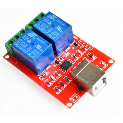 5V 2 channel USB PC Intelligent Control Relay Module