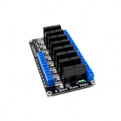 8 Channel 5V SSR G3MB-202P Solid State Relay Module (Low level Trigger)