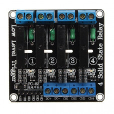 4 Channel 5V SSR G3MB-202P Solid State Relay Module (Low Level Trigger)