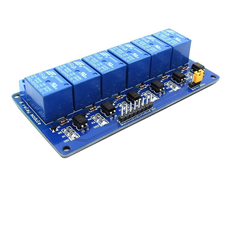 6 Channel 5V Relay Module with Optocoupler buy online at Low Price in ...