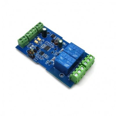 5V DC 2 Channel Relay Module with 7-24V Modbus RTU protocol and RS485/TTL Anti-reverse Connection