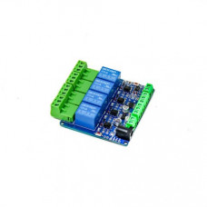 5V Modbus RTU 4 Channels Relay Module Optocoupler RS485 MCU for Arduino