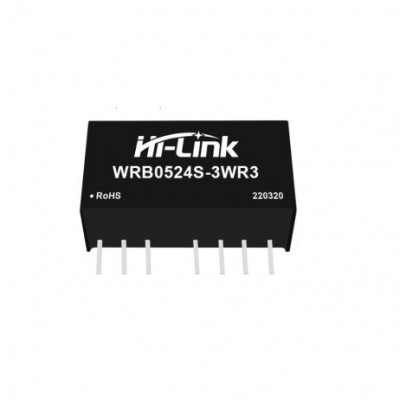 5V to 24V 3W 125mA DC to DC Isolation Voltage 1500VDC Power Module Converter WRB0524S-3WR3