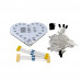 5V USB DIY Colorful LED Kit Heart Shape Light Control Kit White PCB 5V USB DIY Colorful LED Kit Heart Shape Light Control Kit White PCB