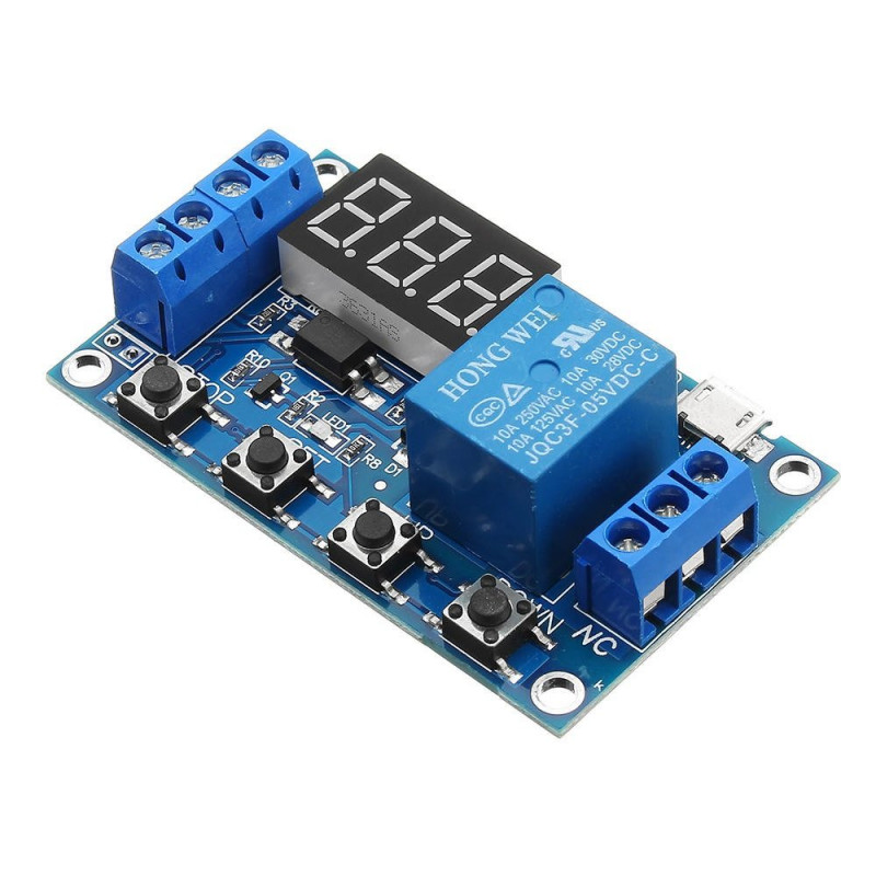 6-30V 1-Channel Power Relay Module with Adjustable Timing Cycle buy ...