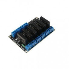 6 Channel 12V Relay Module Solid State High Level SSR DC Control 250V 2A with Resistive Fuse