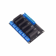 6 Channel 5V Relay Module Solid State Low Level SSR DC Control 250V 2A with Resistive Fuse