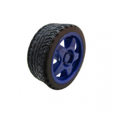 65mm Robot Smart Car Wheel for BO Motor - Blue