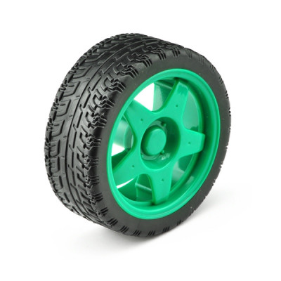 65mm Robot Smart Car Wheel for BO Motors (Green)