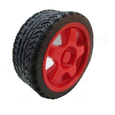 65mm Robot Smart Car Wheel for BO Motors (Red)