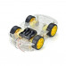 65mm Robot Wheel for BO Motors (Yellow)