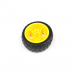 65mm Robot Wheel Grade B for BO Motors (Yellow)