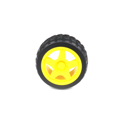 65mm Robot Wheel Grade B for BO Motors (Yellow)