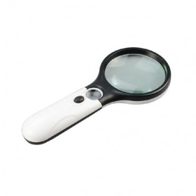 6902B 3x 45x 3 LED Light Pocket Magnifying Glass