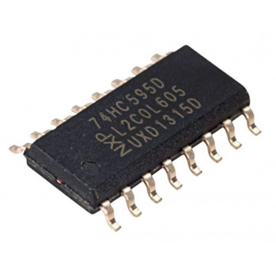 74595 IC  (SMD Package)- 8-bit serial-in/serial or parallel-out shift register IC