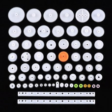 Gears Assorted Kit for DIY Robotics and Household Repair - 75 Pieces Pack