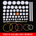 Gears Assorted Kit for DIY Robotics and Household Repair - 75 Pieces Pack