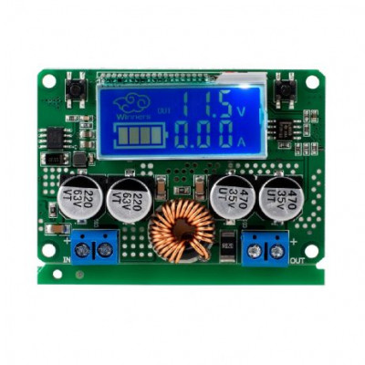 7A DC 60V Adjustable Step-Down Regulator Module LCD Display With Case