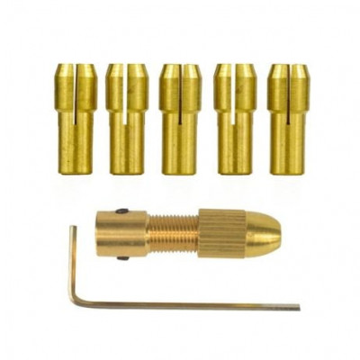 7pcs 2.35mm Mini Drill Chucks For Rotary Power Tools Dia 0.5mm/1.0mm/1.5mm/2.5mm/3.0mm
