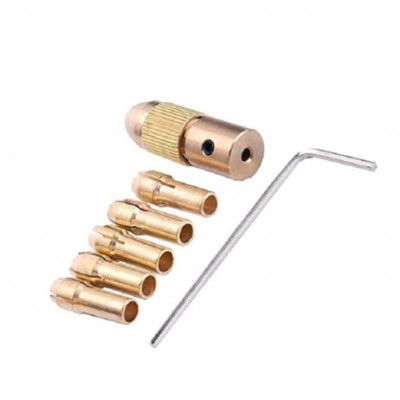 7pcs 3.17mm Mini Drill Chucks For Rotary Power Tools Dia 0.5mm/1.0mm/1.5mm/2.5mm/3.0mm