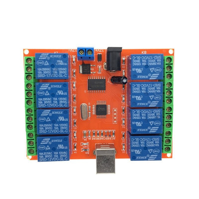 8 Channel 12V Relay Module USB (PC Intelligent) Control Switch