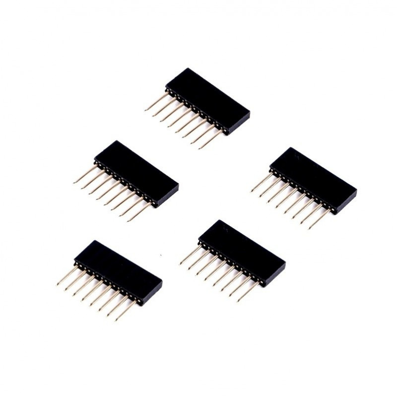 10pcs 8 Pin Female Tall Stackable Header Connector Socket For Arduino ShielNWZZD 