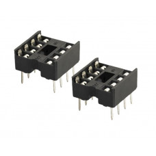 8 Pin IC Base (DIP) - 2 Pieces Pack