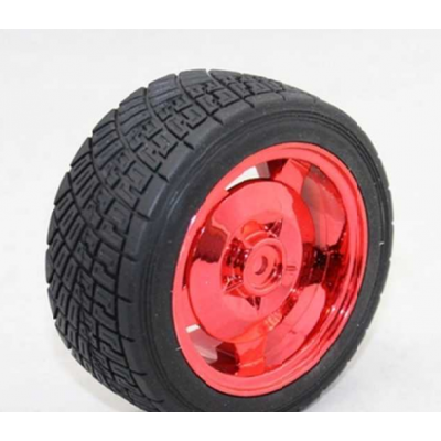 83MM Large Robot Smart Car Wheel - 35MM Width Surface Red