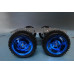 85MM Large Robot Smart Car Wheel - 38MM Width Surface Blue