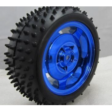 85MM Large Robot Smart Car Wheel - 38MM Width Surface Blue