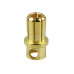 8mm Gold Plated Bullet Connector Male