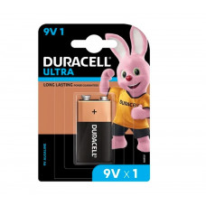 9V Duracell Ultra Alkaline Batteries - 1 Pieces Pack
