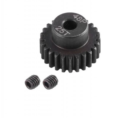 48P 25T 3.17mm Shaft Steel Pinion Gear For RC Hobby Motor Gear 1 / 10th SCT Monster