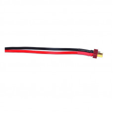 SafeConnect Nylon T-connector Male Pigtail with 14AWG Silicon Wire 10cm