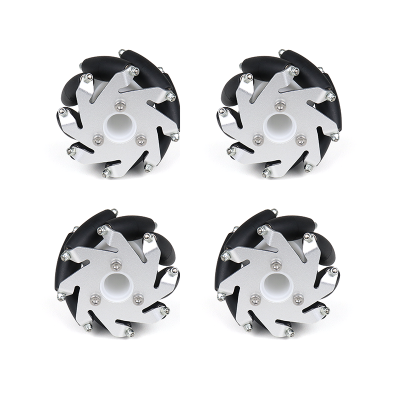 60mm Aluminium Mecanum Wheels Set - Bush Type - 4 Pieces Pack 