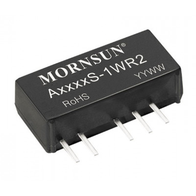 A0305S-1WR2 Mornsun 3.3V to ±5V DC-DC Converter 1W Power Supply Module - Ultra Compact SIP Package