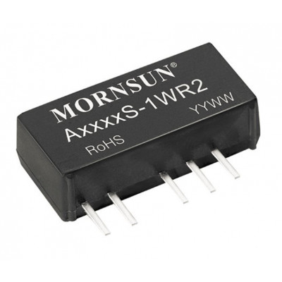 A0315S-1WR2 Mornsun 3.3V to ±15V DC-DC Converter 1W Power Supply Module - Ultra Compact SIP Package A0315S-1WR2 Mornsun 3.3V to ±15V DC-DC Converter 1W Power Supply Module - Ultra Compact SIP Package