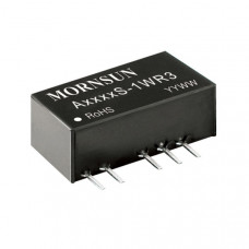 A0512S-1WR3 Mornsun 5V to ±12V DC-DC Converter 1W Power Supply Module - SIP Package