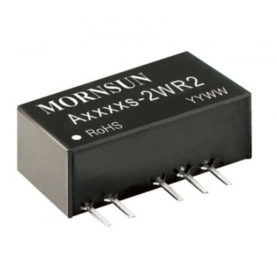 A0512S-2WR2 Mornsun 5V to ±12V DC-DC Converter 2W Power Supply Module - Miniature SIP Package