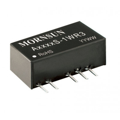 A0515S-1WR3 Mornsun 5V to ±15V DC-DC Converter 1W Power Supply Module - SIP Package A0515S-1WR3 Mornsun 5V to ±15V DC-DC Converter 1W Power Supply Module - SIP Package