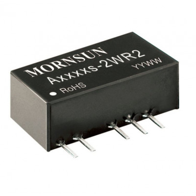 A0515S-2WR2 Mornsun 5V to ±15V DC-DC Converter 2W Power Supply Module - Miniature SIP Package A0515S-2WR2 Mornsun 5V to ±15V DC-DC Converter 2W Power Supply Module - Miniature SIP Package